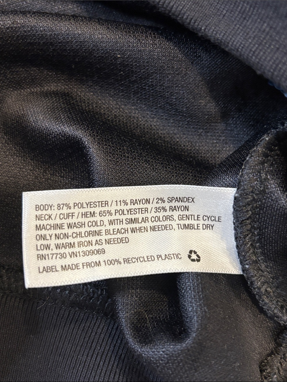 JoyLab Black Textured Dot Sweatshirt Size Small - Picture 8 of 10